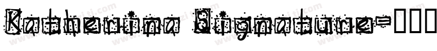 Katherina Signature字体转换